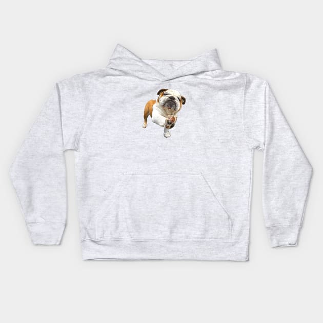 Bulldog Shake Shake Paws! Kids Hoodie by ElegantCat